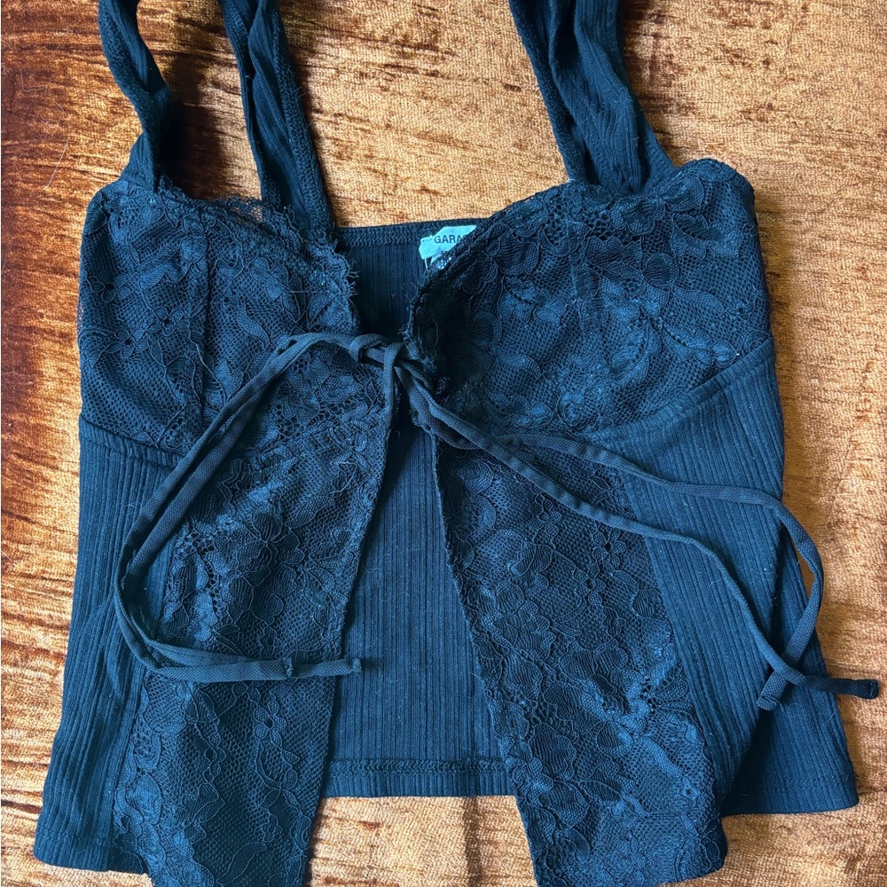 Garage Black Lace Camisole